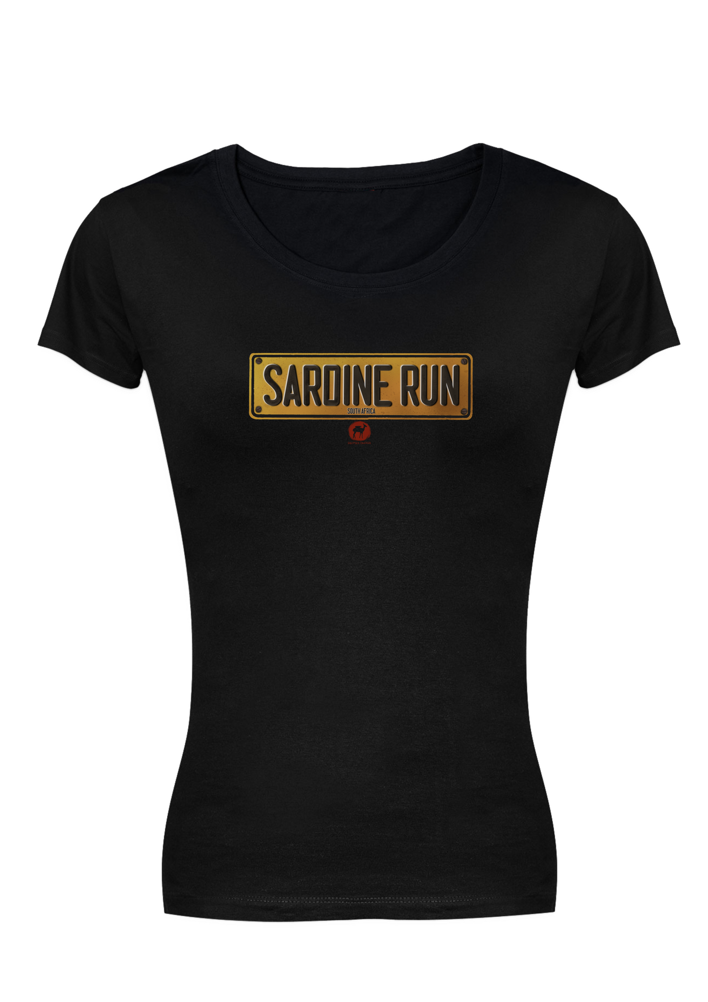 Ladies Sardine Run Numberplate T-Shirt
