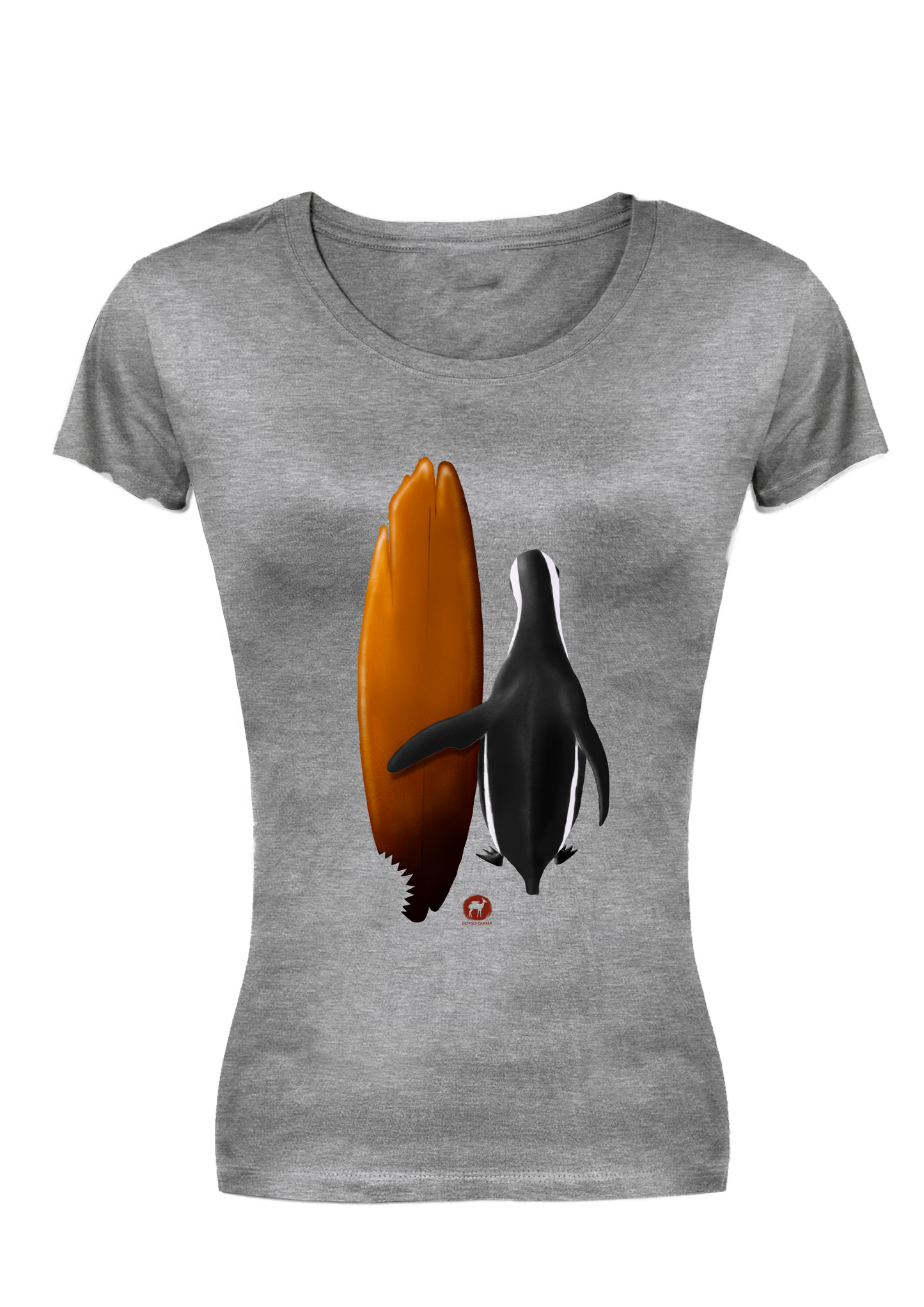 Ladies Penguin standing t-shirt