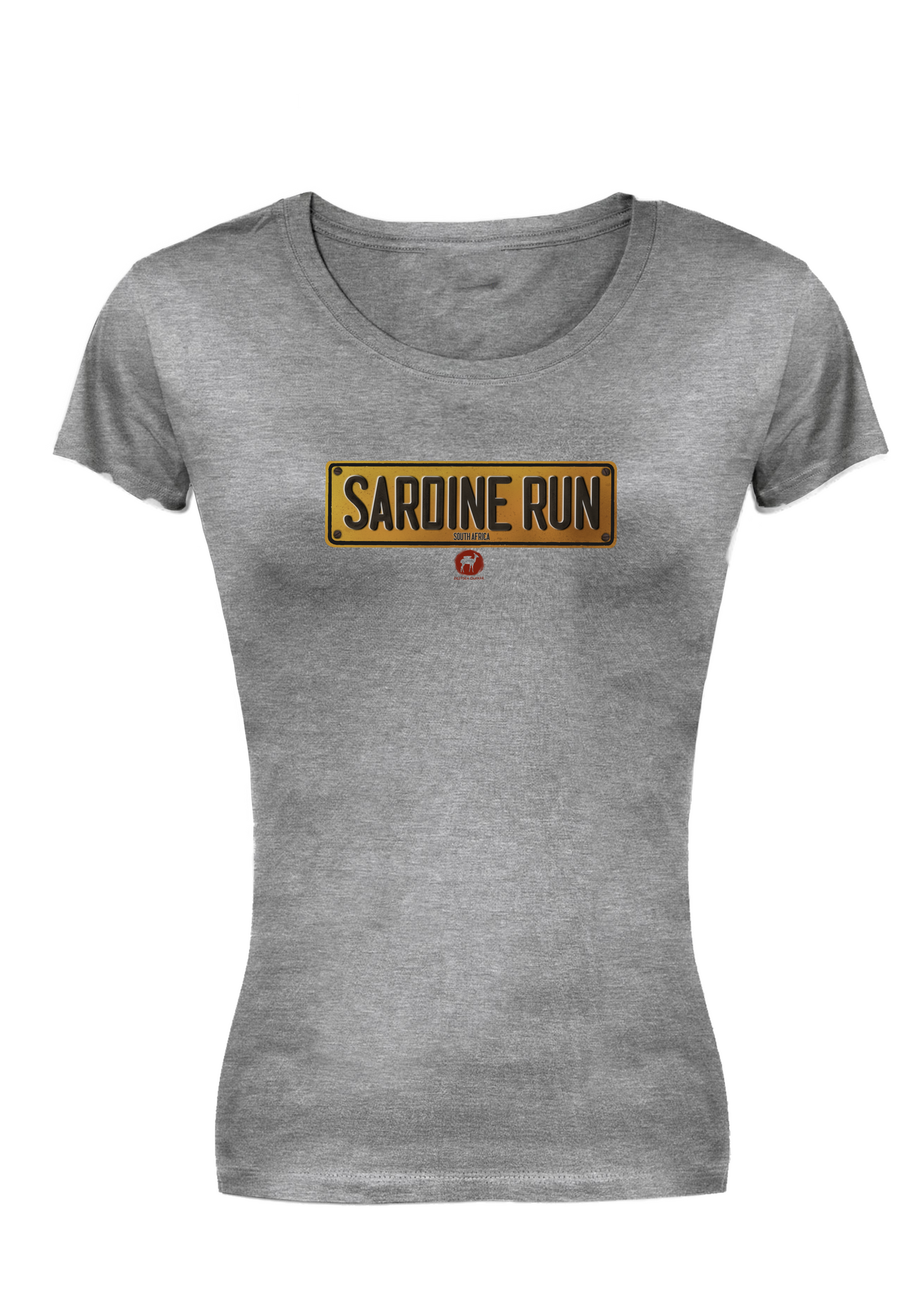 Ladies Sardine Run Numberplate T-Shirt