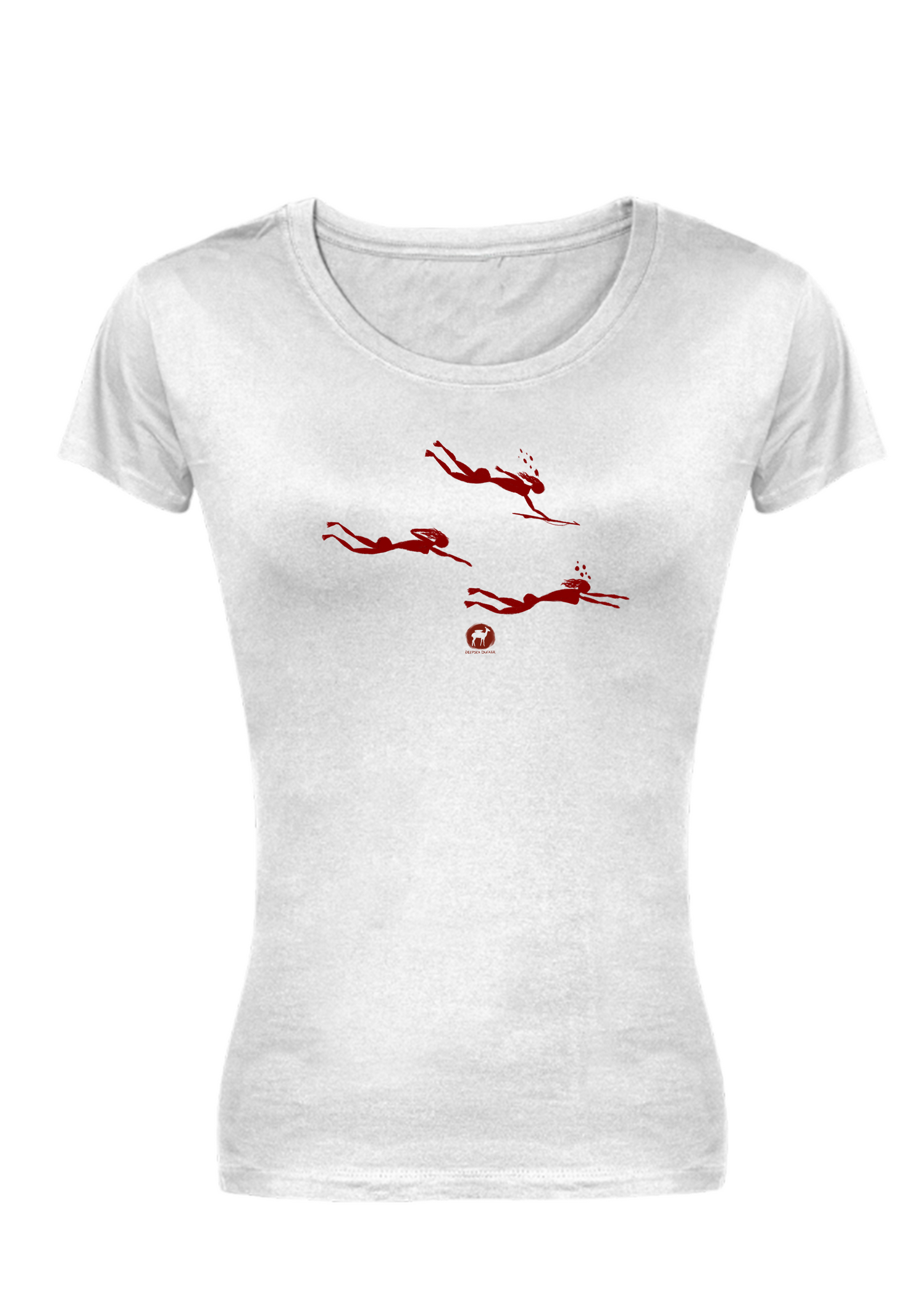 Ladies Bushwoman Divers Rock Art T-Shirt