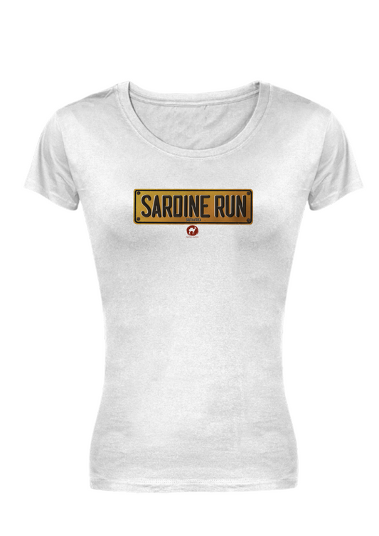 Ladies Sardine Run Numberplate T-Shirt